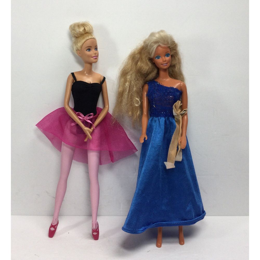 Mattel Ballernia Barbie & Twist‎ n Turn Barbie 2 dolls toy 12 in w/clothes
